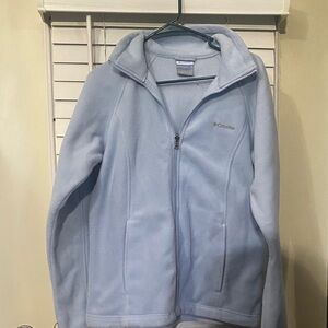 Columbia Light Blue Zip-Up Fleece